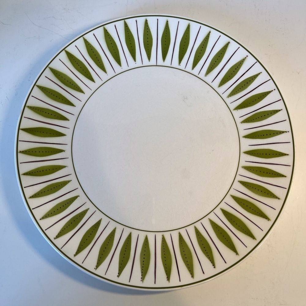 Mikasa Large Chop Plate Mid Century Modern Pattern Discontinued